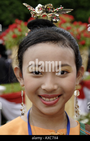 Le costume traditionnel de Jakarta, Indonésie Banque D'Images