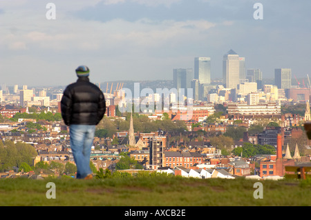 Vue sur Londres Royaume-Uni de Grande-Bretagne Angleterre Hampstead Heath Banque D'Images