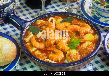 Portugal Caldeirada ragoût de poisson alimentaire Banque D'Images