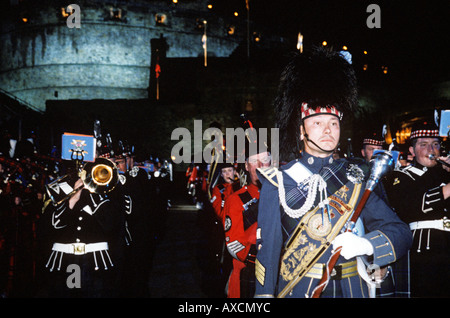 Edinburgh Military Tattoo, Écosse, Royaume-Uni Banque D'Images