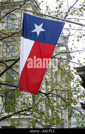 En dehors du drapeau Texas Texas Embassy Cantina Restaurant Trafalgar Square London UK Banque D'Images