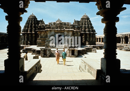 Somnathpur temple kesava vue depuis l'Est, Inde Banque D'Images