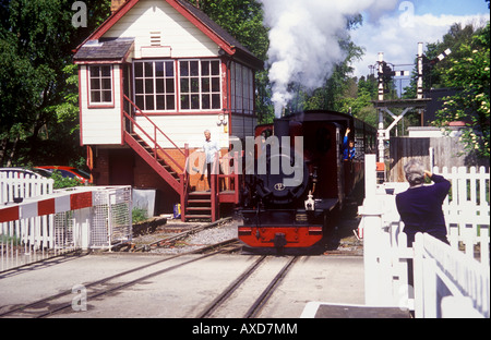 Le South Tynedale narrow gauge steam railway à Alston Banque D'Images