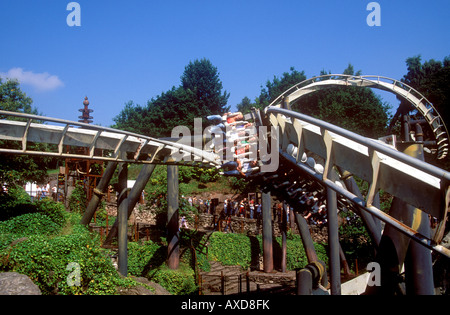 Le parc à thème 'Nemesis' ride at Alton Towers Banque D'Images