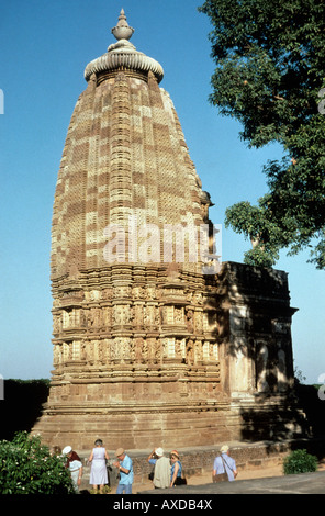 Khajuraho (Inde) Adinath (RÉMI) temple 11e siècle APR. Banque D'Images