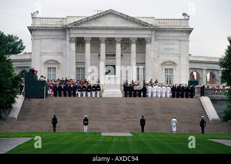 Jour du Souvenir sur la Tombe du Soldat inconnu au cimetière national d'Arlington Washington DC USA Banque D'Images