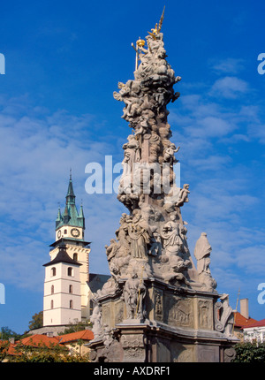 Kremnica ville remonte à l'an 1328 Monument de personnes sont mortes en 1765 72 personnes 67 épidémies momument montre Banque D'Images