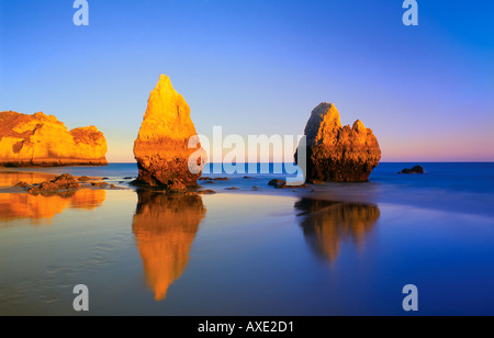 Plage Tres Irmaos Portimao Algarve Portugal Banque D'Images