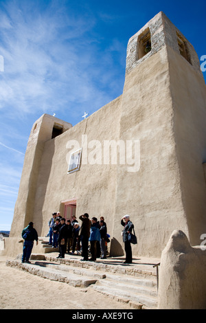 Église de la mission de San Esteban del Rey, Acoma Pueblo Sky City Banque D'Images