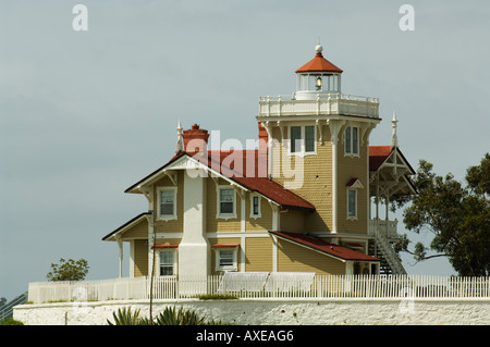 La Californie, San Francisco Bay, à l'Est frère Light Station Banque D'Images