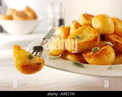 Pommes de terre rôties Banque D'Images