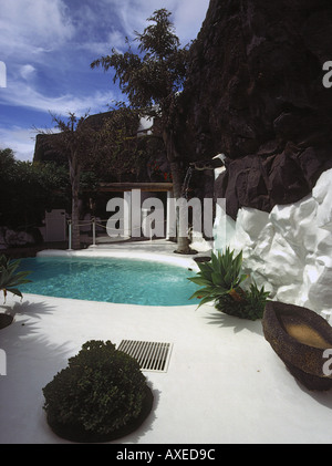 dh Cesar Manriques maison TARO DE TAHICHE LANZAROTE piscine et maison en lave manrique maison Banque D'Images