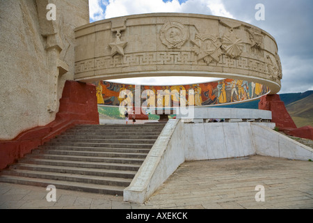 Memorial Zaisan Mongolie Oulan-bator construit par les Russes pour commémorer les soldats inconnus nad heroes Banque D'Images