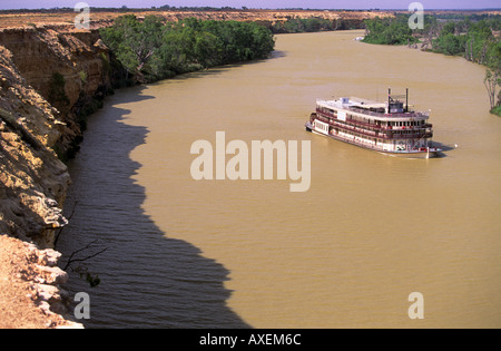 'Murray' Riverl Paddlesteamer South Australia' l'horizontale Banque D'Images