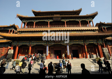 Temple des Lamas à Beijing en Chine. 24-Mar-2008 Banque D'Images