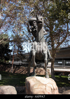 Mémorial à l'pony express à Old Sacramento, Californie Banque D'Images