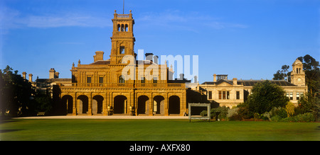 Hôtel particulier à Werribee Park State Heritage property Melbourne Australie Victoria vue panoramique Banque D'Images