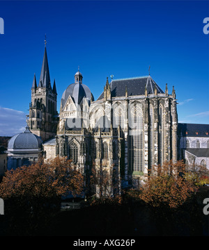 Aix-la-Chapelle, Münster (Südansicht Pfalzkapelle), Banque D'Images