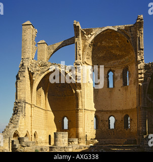 L'impressionnante ruine de Saint George de l'Église grecs montrant l'extrémité à Gazimagusa ou Famagouste Chypre du Nord Banque D'Images