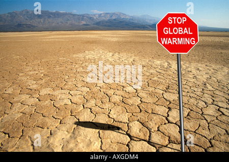 Arrêter le réchauffement climatique. Banque D'Images