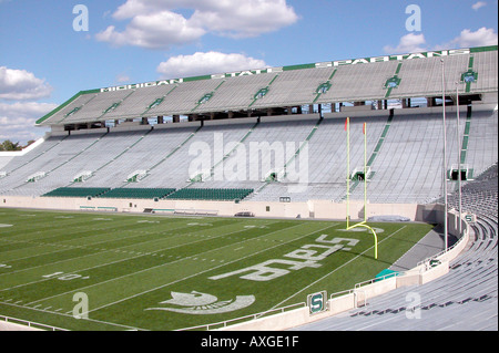 Michigan State University vide ou terrain de football stadium Banque D'Images