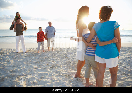 Famille sur la plage