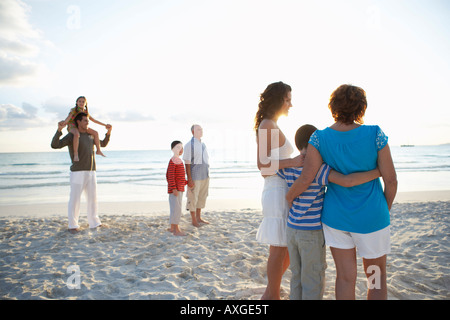 Famille sur la plage