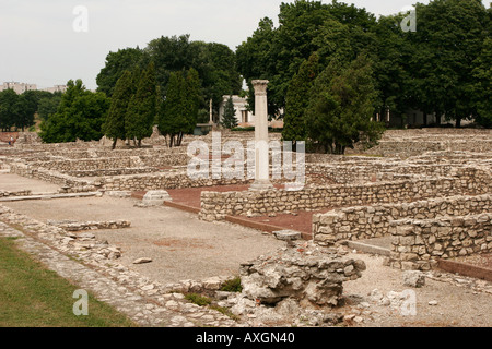 La ville romaine en ruine de l'Aquincum près de Budapest Hongrie Banque D'Images