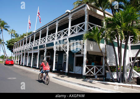 PIONEER INN, construit en 1901, est un hôtel historique de Lahaina, Maui, Hawaii ISLAND Banque D'Images