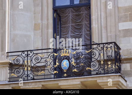 Balcon de palais royal à Luxembourg Banque D'Images