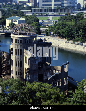 Dôme de la bombe atomique ( Genbaku ), Hiroshima, Japon Banque D'Images