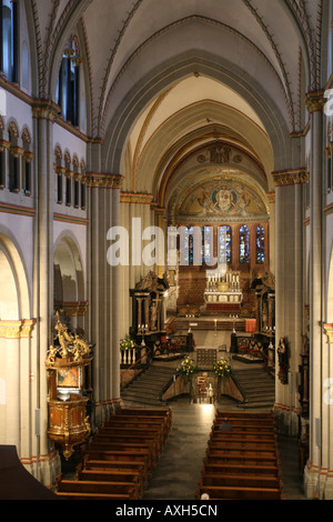 Bonn, Münster, Blick von der Orgelempore nach Osten Banque D'Images