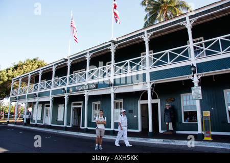 PIONEER INN, construit en 1901, est un hôtel historique de Lahaina, Maui, Hawaii ISLAND Banque D'Images