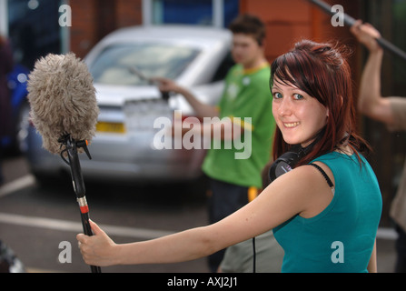 Une jeune femme PERCHMAN SUR L'ENSEMBLE DE LA BBC BIRMINGHAM S SAVON DE JOUR MÉDECINS JUIN 2006 Banque D'Images