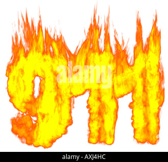 Gravure de 911 Banque D'Images