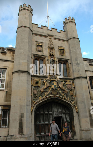Maison de gardien au Christ's College à Saint Andrew's Street à Cambridge Banque D'Images