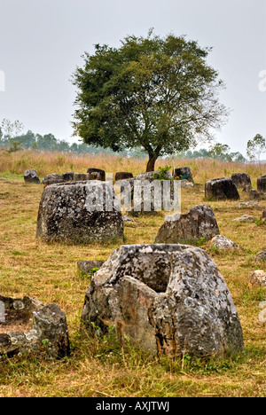 Plaine des Jarres Phonsavan Laos Site du patrimoine mondial de l'Unesco Banque D'Images