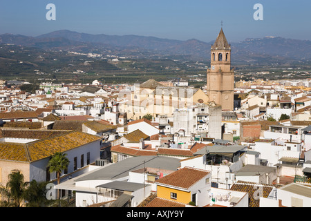 Velez Malaga Capitale de la Axarquia salon Vue à travers la ville à l'intérieur de l'église San Juan Bautista Costa del Sol Malaga Province Espagne Banque D'Images