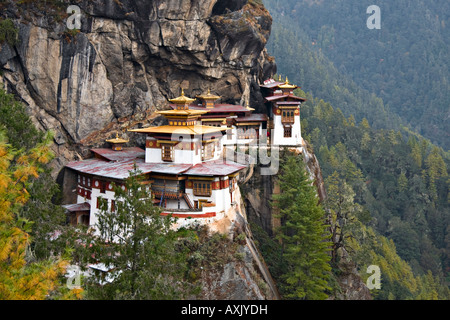 Taktshang (Tiger's Nest) Monastère, Bhoutan, Asie Banque D'Images