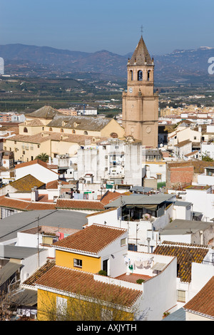 Velez Malaga Capitale de la Axarquia salon Vue à travers la ville à l'intérieur de l'église San Juan Bautista Costa del Sol Malaga Province Espagne Banque D'Images