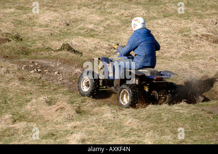 Équitation, quad et instruction en Ecosse Dunkeld 12 03 2008 Banque D'Images