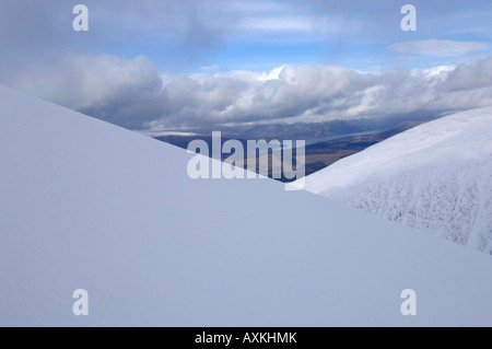 Vistas de la montagne Ben Nevis dans les hautes terres du sud de l'Ecosse 13 03 2008 Banque D'Images