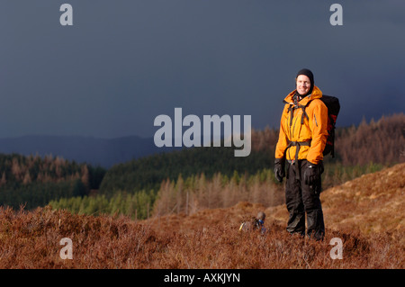 Alpinisme sur la montagne Ben Nevis dans les hautes terres du sud de l'Ecosse 13 03 2008 Banque D'Images