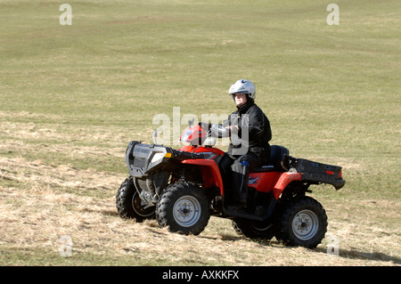 Équitation, quad et instruction en Ecosse Dunkeld 12 03 2008 Banque D'Images