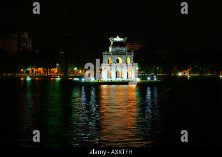 Thap Rua Tour tortue à Hanoi Hoam Kiem Banque D'Images