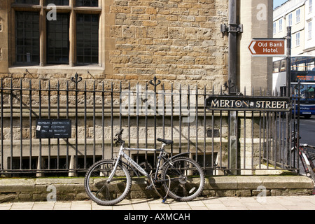 Oxford rue Merton Banque D'Images