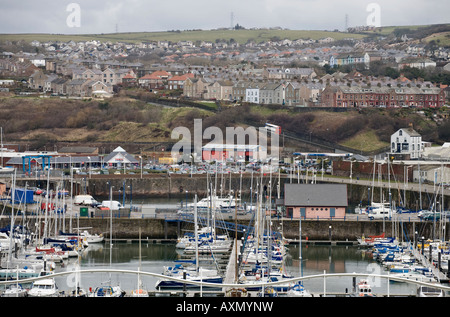 Une vue de la ville côtière de Whitehaven Cumbria England UK Banque D'Images
