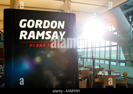 Restaurant Gordon Ramsay à Heathrow Terminal 5 Banque D'Images