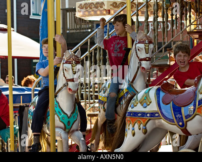 San Francisco Carousel au Pier 39 à Fisherman s Wharf Banque D'Images