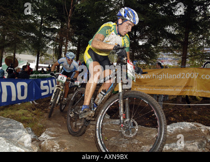 2007 COUPE DU MONDE DE VÉLO DE MONTAGNE cross-country 23 MENS SOUS MARIOS ATHANASIADES Banque D'Images